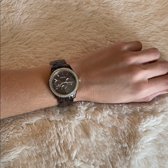 Turtle Shell Fossil Watch - Picture 5 of 8